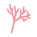 ピンク珊瑚のイラスト